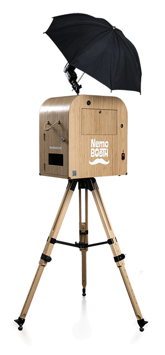 Photobooth bois artisanal Nemobooth dos location Marseille