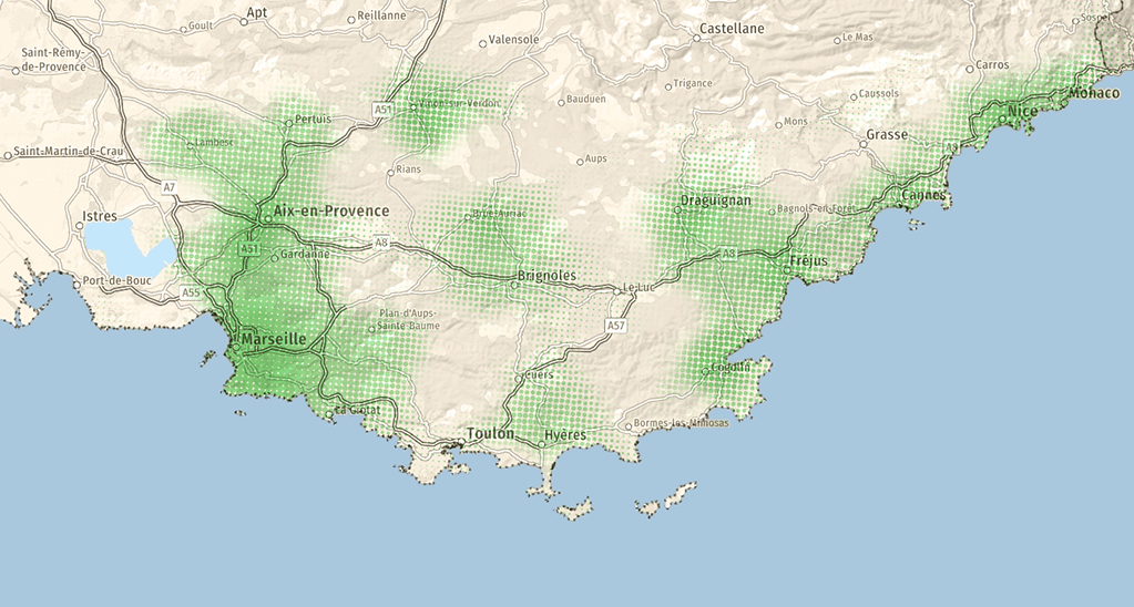 Zone d'intervention Nemobooth - PACA